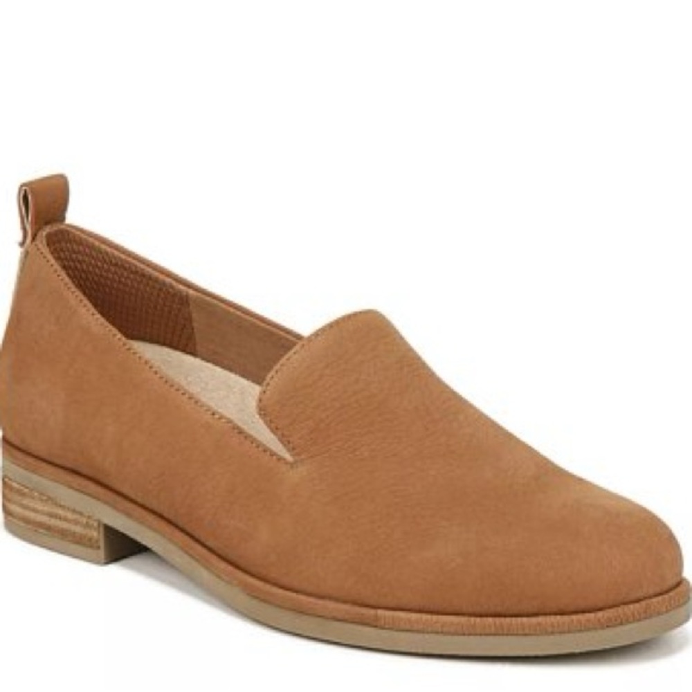 NEW NWT NIB Dr Scholls Women's Tan Loafers Sz 9W. AVE LUX Chip Brown